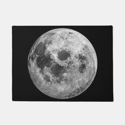 Cool Volle Maan Graphic Space Astronomy Science Deurmat (Voorkant)