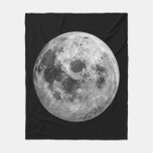 Cool Volle Maan Graphic Space Astronomy Science Fleece Deken (Voorkant)