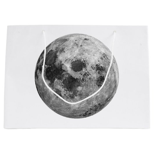 Cool Volle Maan Graphic Space Astronomy Science Groot Cadeauzakje (Voorkant)