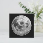 Cool Volle Maan Graphic Space Astronomy Science Kaart (Staand voorkant)