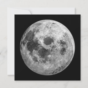 Cool Volle Maan Graphic Space Astronomy Science Kaart