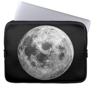 Cool Volle Maan Graphic Space Astronomy Science Laptop Sleeve