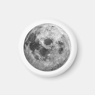 Cool Volle Maan Graphic Space Astronomy Science Magneet