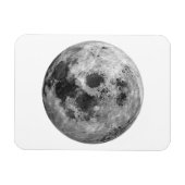Cool Volle Maan Graphic Space Astronomy Science Magneet (Horizontaal)