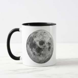 Cool Volle Maan Graphic Space Astronomy Science Mok