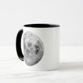 Cool Volle Maan Graphic Space Astronomy Science Mok (Voorkant links)