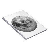 Cool Volle Maan Graphic Space Astronomy Science Notitieboek (Rechterzijde)