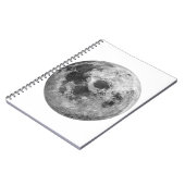 Cool Volle Maan Graphic Space Astronomy Science Notitieboek (Linkerzijde)