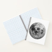 Cool Volle Maan Graphic Space Astronomy Science Notitieboek (Binnen)