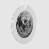 Cool Volle Maan Graphic Space Astronomy Science Ornament (voorkant)