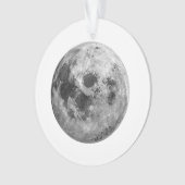 Cool Volle Maan Graphic Space Astronomy Science Ornament (voorkant)