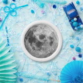 Cool Volle Maan Graphic Space Astronomy Science Papieren Bordje (Feest)