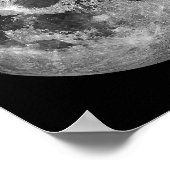 Cool Volle Maan Graphic Space Astronomy Science Poster (Hoek)