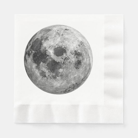 Cool Volle Maan Graphic Space Astronomy Science Servet (Voorkant)