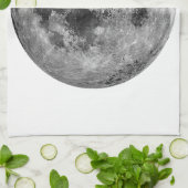 Cool Volle Maan Graphic Space Astronomy Science Theedoek (Gevouwen)