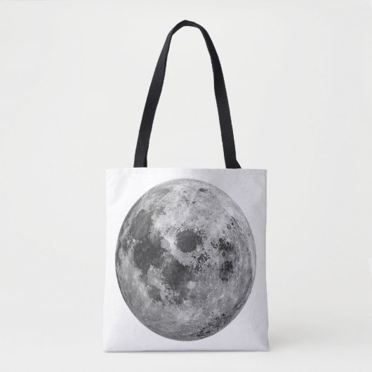 Cool Volle Maan Graphic Space Astronomy Science Tote Bag (Voorkant)