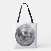 Cool Volle Maan Graphic Space Astronomy Science Tote Bag (Achterkant)