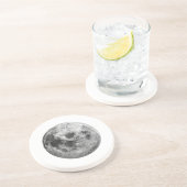 Cool Volle Maan Graphic Space Astronomy Science Zandsteen Onderzetter (Zijkant)