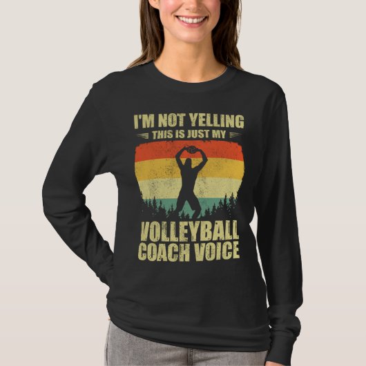 Cool Volleyball Coach For Men Women Team Volleybal T-shirt (Voorkant)