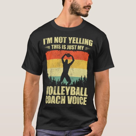 Cool Volleyball Coach For Men Women Team Volleybal T-shirt (Voorkant)