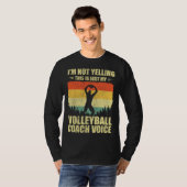 Cool Volleyball Coach For Men Women Team Volleybal T-shirt (Voorkant volledig)