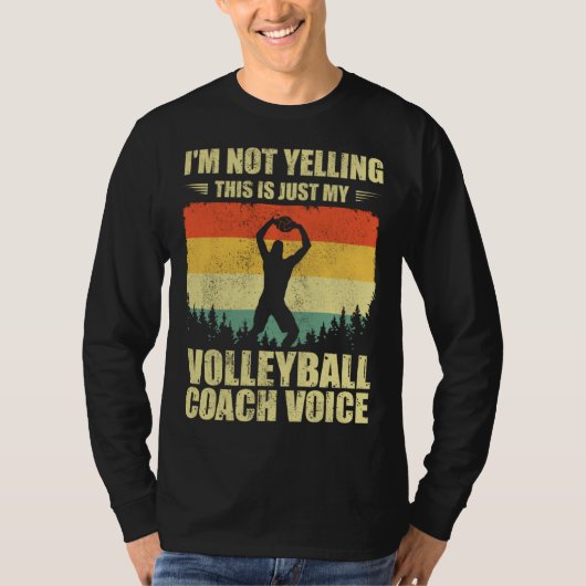 Cool Volleyball Coach For Men Women Team Volleybal T-shirt (Voorkant)