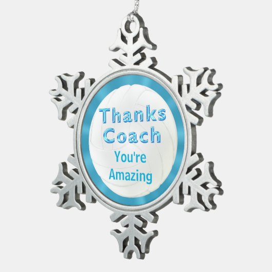 Cool Volleyball Coach Gifts Bedankt Coach Ornament (Rechts)