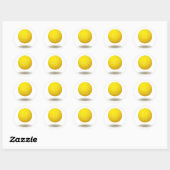 Cool Volleyball Emblem 2 Ronde Sticker (Vel)