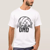 Cool volleyball Pap woordkunst T-shirt (Voorkant)