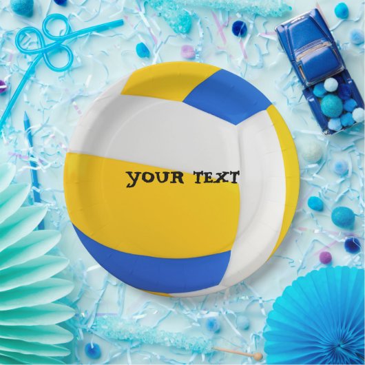 Cool Volleyball Party aanpassen Papieren Bordje (Feest)
