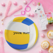 Cool Volleyball Party aanpassen Papieren Bordje (Feest)