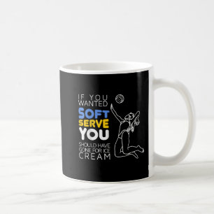Cool Volleyball Player Gift Gezochte Soft Serve Koffiemok
