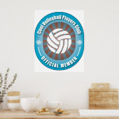 Cool Volleyball Players Club Poster (Keuken)