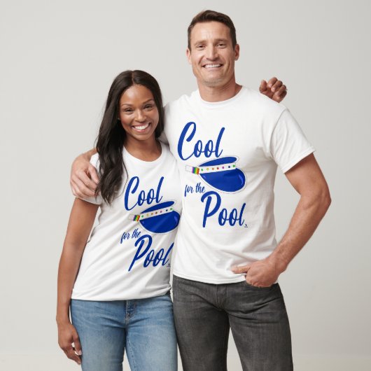 Cool Voor Fun Zwembad Zomer Visor Ontwerp T-shirt (Unisex)