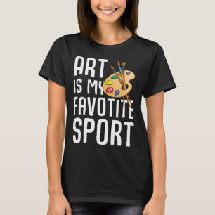 Cool voor mannen vrouwen kunstenaar schilder leraa t-shirt