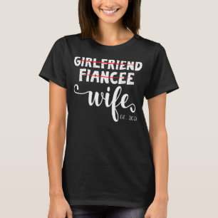 Cool Vriendin Fiancee Wife 2022 Matching Wedding T-shirt