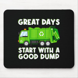 Cool vuilniswagen goede dumptruck mannen jongens T Muismat