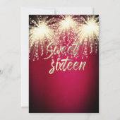 Cool vuurwerk Masquerade charmante glitterige ombr Kaart (Achterkant)