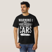 Cool, Waarschuwing ik kan spontaan praten over aut T-shirt (Voorkant volledig)