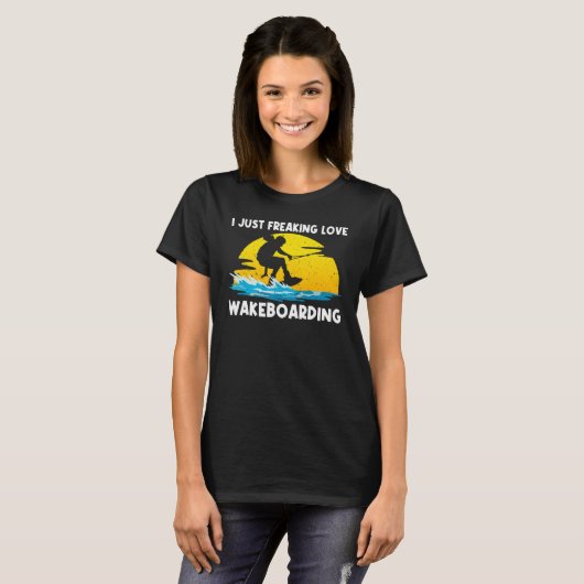 Cool Wakeboarding For Men Women Wakeboard Wakeboar T-shirt (Voorkant volledig)
