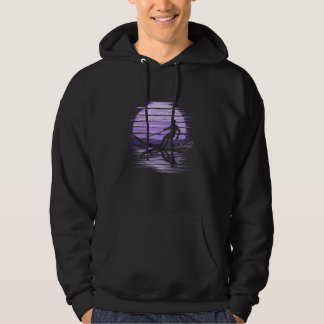 Cool Wakeboarding Retro Sunset Water Skiin Hoodie