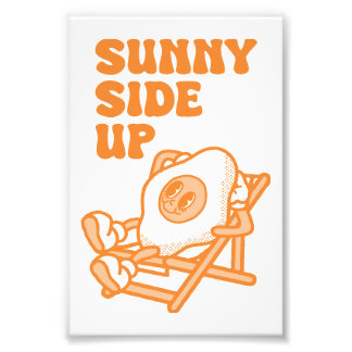 Cool Wall Art Sunny Side Up Grappige Retro Print Foto Afdruk