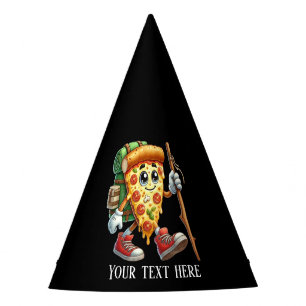 Cool wandelpizzafeest voeg tekst toe Feesthoed Feesthoedjes