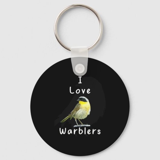 Cool Warbler _ Bird Watchers  Sleutelhanger (Voorkant)