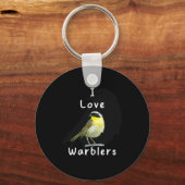 Cool Warbler _ Bird Watchers  Sleutelhanger (Voorkant)