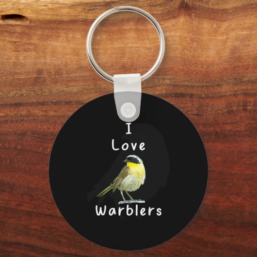 Cool Warbler _ Bird Watchers  Sleutelhanger (Voorkant)