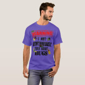 Cool Warning Talk on Bugs Funny Insect Boy T-shirt (Voorkant volledig)