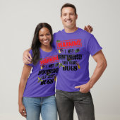 Cool Warning Talk on Bugs Funny Insect Boy T-shirt (Unisex)