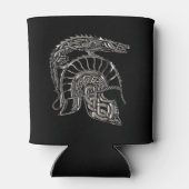 Cool Warrior Metallic Dragon Helmet Blikjeskoeler (Achterkant)