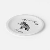 Cool WARTY PIG - Warthog - Wilde dieren - Papieren Bordje (Gekanteld)